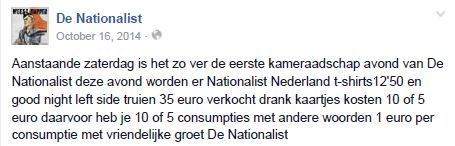 nationalist drankgeld